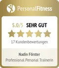 Signet von PersonalFitness.de: 5,0 von 5 – sehr gut, 17 Kundenbewertungen